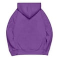 thumbnail image 4 of Womens Hoodies Casual Hooded Sweatshirt Winter Solid Color Sweaters Pullover Top Long Sleeve Loose Jackets Fall Outwears Clothes with Pocket, 4 of 5