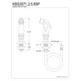 thumbnail image 2 of Kingston Brass KBS3575SP Kitchen Side Sprayer, Oil Rubbed Bronze, 2 of 2