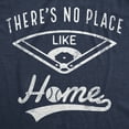 thumbnail image 2 of Mens Theres No Place Like Home T Shirt Funny Baseball Saying Graphic Cool Gift Dad Graphic Tees, 2 of 9