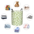 thumbnail image 4 of Fuzoiu Rabbit And Carrot (2) Print Circular Hamper,Laundry Basket with Handle,Collapsible Laundry,Dirty Clothes Storage Basket,for Bedroom Bathroom Dorm Living Room-Medium, 4 of 6