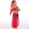thumbnail image 3 of ZMHEGW Children Girl Belly Dance Kids Belly Dancing Egypt Dance Cloth Sweats for Teen Girls Little Girl Outfits with Hats, 3 of 3