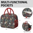 thumbnail image 6 of Lunch Bag Lunch Box for Women Reusable Insulated Lunch Cooler Bags,Large Capacity for Work Travel Picnic,Water-Resistant Halloween Lunch Tote Bag Gifts for Woman Mom Red, 6 of 6
