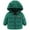 Green, variant on Toddler Kids Baby Boys Girls Winter Warm Jacket Outerwear Letter Bear Ears Coats Hooded Padded Jackets for Teen Girls