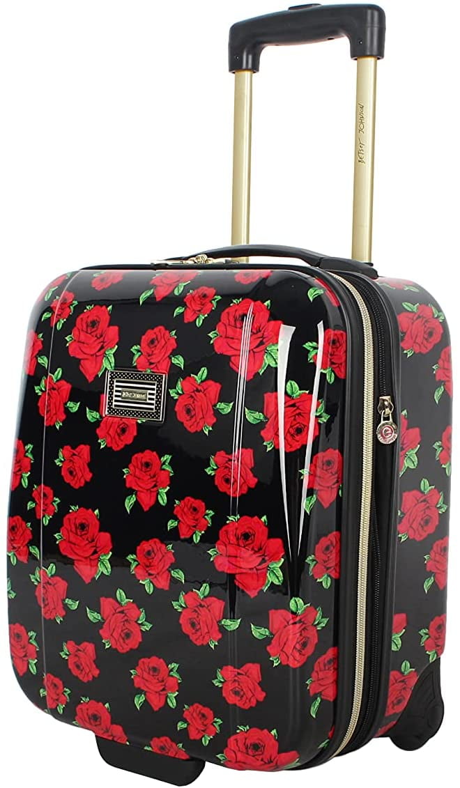 Betsey Johnson Designer Underseat Luggage Collection 15 Inch Hardside