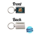 thumbnail image 4 of Noah's Ark Floral Bible Story Metal Rectangle Keychain, 4 of 7
