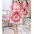 thumbnail image 5 of WIBACKER Girls Nightgowns 3-12 Years Milk Silk Short Sleeves Nightdress Kids Nightie Dress Sleepwear Pajamas for Little Girls, 5 of 5