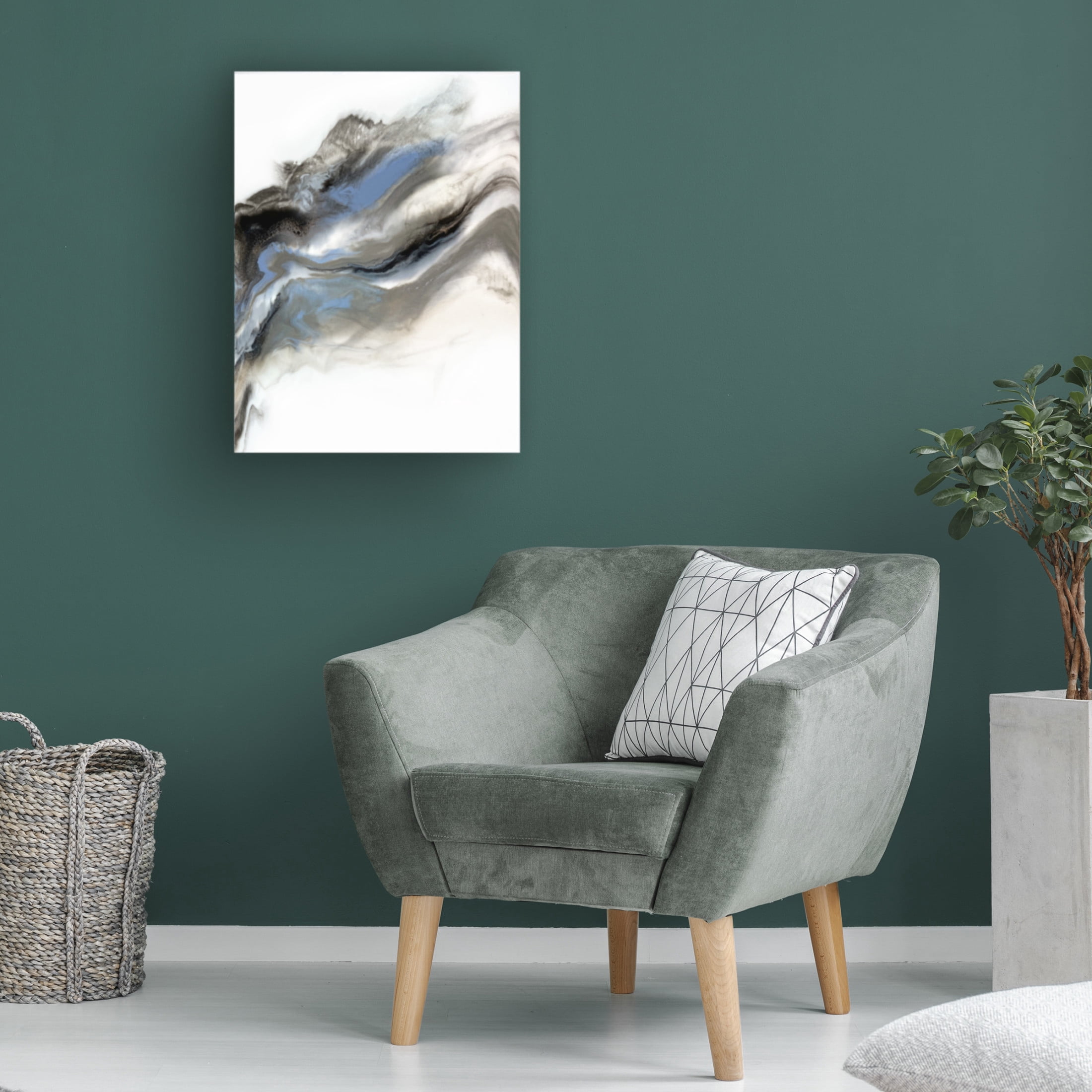 Trademark Fine Art Alyson Storms Grey Smoke 1 Canvas Wall Art