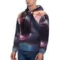 thumbnail image 3 of Daiia Dramatic Shark Attack for Men's Fashion Hoodies & Sweatshirts with Kangaroo Pocket Hooded Sweatshirt Breathable & Moisture Wicking-Large, 3 of 7