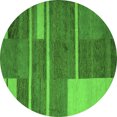 thumbnail image 1 of Ahgly Company Indoor Round Abstract Green Contemporary Area Rugs, 4' Round, 1 of 1