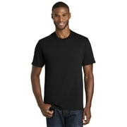Port & Co Adult Male Men Plain Short Sleeves T-Shirt Jet Black 3X-Large