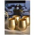 thumbnail image 3 of Set of Four Gold Acrylic Stemless All Purpose Wine Glass, 3 of 5