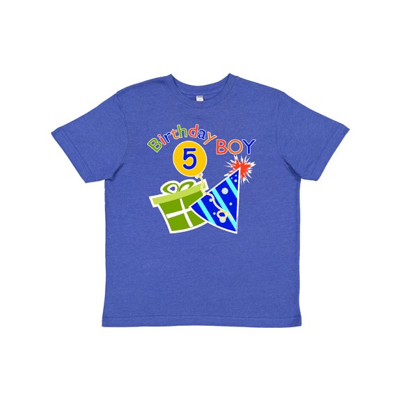 Inktastic Birthday Boy 5th Birthday Youth T-Shirt