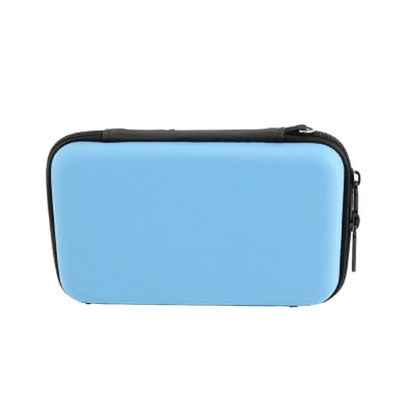 GOOHOCHY 1Set Blue Leather Electronics Organizer for Small Electronics Organizer and Travel Storage