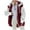 Wine, variant on UPPADA Light Trench Coats for Women Fashion Extreme Cold Weather Outwear Heavy Fleece Lined Windbreaker Jacket Clothing