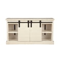 thumbnail image 6 of Origins by Alpine Vintage Barn Door Wood TV Console in White Fir, 6 of 6