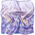 thumbnail image 2 of UJNDER Women's Elegant Silk-like Blend Print Scarf Lightweight Sheer Cover Up Shawl for Adult Daily Wear and Occasions Scarf for Women,Purple_003,One Size, 2 of 6