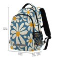 thumbnail image 2 of FORMRS Kids School Backpack Elementary Student Unisex Travel Bookbag with Reflective Stripes, Whimsy Daisy Pattern, 2 of 7