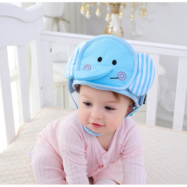 Casco de seguridad para bebés (elefantes y leones), gorra protectora para la cabeza anticolisión para niños pequeños