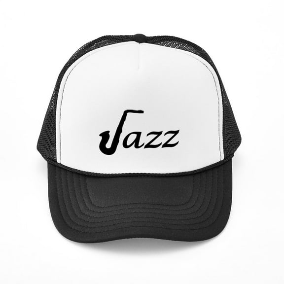 CafePress - Jazz Saxophone - Adjustable Unisex Printed Trucker Hat with Mesh Back