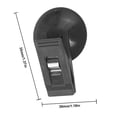 thumbnail image 5 of Clip para Ventana Interior Coche Soporte para Gafas Piezas Interiores Automóvil (negro) 6 Uds., 5 of 5