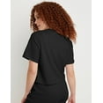 thumbnail image 3 of Hanes Cropped T-Shirt Originals Women's Short Sleeve Ringspun 100% Cotton xs-2xl, 3 of 5