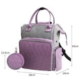 thumbnail image 3 of Mochila Oxford Mochila Oxford Almacenamiento portátil Agujas de ganchillo Bolsas de hombro (Púrpura), 3 of 3