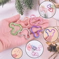 thumbnail image 7 of Mouse Head Shape Split Rings Colorful Flat Key Chain Rings Metal Creative Key Holder for Bag Home Car Office Organization DIY Crafts 6 Color 24PCS, 7 of 7