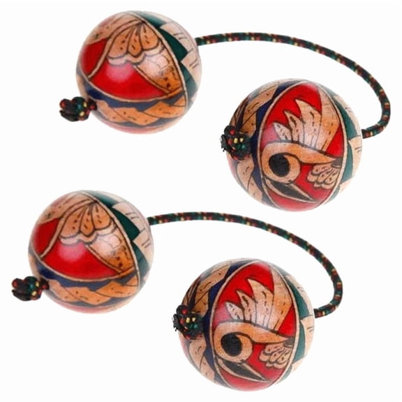 2X Hand Drawn Maracas Musical Instruments Rhythmic Balls Shaker Rhythm Balls Shaker Shaking Balls Hand Shaker Balls,2 x Hand Drawn Maracas Musical Instruments