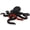 Black/Red, variant on 3D Printed Articulated Octopus Model Customizable Desk Decor Office Gift
