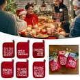 thumbnail image 6 of HJQEQVD 2Pcs Christmas Pot Holders with Pocket 7 X 9 Inchr Xmas Cotton Potholders for Kitchen Machine Washable Oven Mitts Heat Resistant Hot Pads Red Cookie Bag for Christmas Kitchen Gift ﻿,C 2PCS, 6 of 7