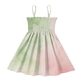 thumbnail image 2 of Ttyddzy Woman' Casual-Dresses Sleeveless Camisole A-Line Dress for 2Y-7-8Y，Pinkish-green Mixture, 2 of 8