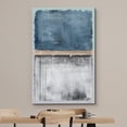 thumbnail image 3 of wall26 Canvas Print Wall Art Grunge Blue White Geometric Color Blocks Abstract Shapes Illustrations Modern Art Decorative Minimal Relax/Calm Zen for Living Room, Bedroom, Office - 12x18 inches, 3 of 5