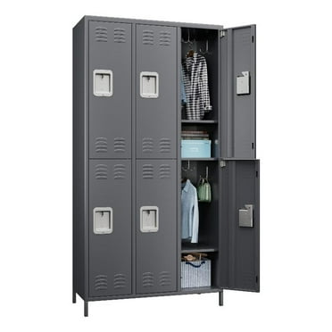 Gangmei Metal Locker with 6 Door for School and Employee Dark Gray