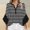 Black, variant on Drovellove Women's Casual 3/4 Sleeve Crew Neck T-Shirt - Soft Solid Color Top for Street Style, Party, or Office