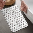 thumbnail image 2 of White Cow Milk Pattern Bathroom Rugs Mat,Non Slip Microfiber Bathroom Rug,Rubber Backing,Soft Bathroom Mats for Bathroom Floor,Tub and Shower,20x32in(50x80cm), 2 of 5