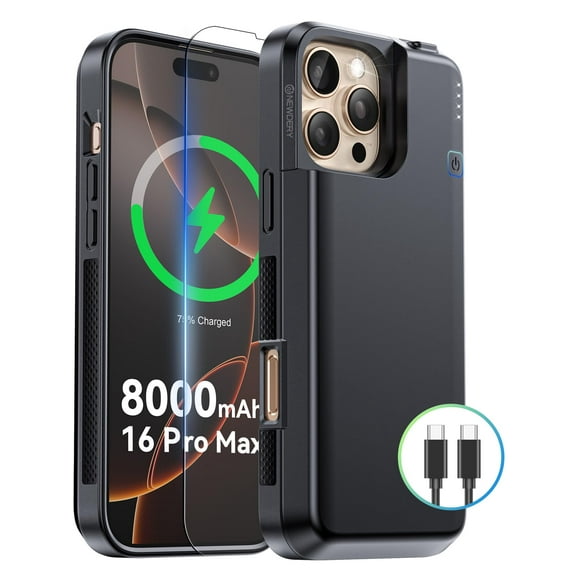 Carcasa de Batería NEWDERY 8000mAh USB-C para iPhone 16 Pro Max
