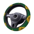 thumbnail image 2 of Cauagu Sunflowers in Bucket Print Car Steering Wheel Cover - Universal Car Accessory for Diverse Cars for Steering Wheel with a Diameter of 14.5"-15", 2 of 7