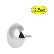 Home Furniture Sofa Iron Upholstery Tack Domed Nail Silver Tone 16mmx20mm 40pcs