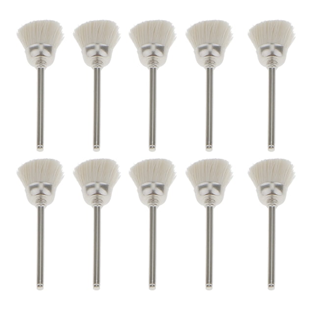 10 Piezas Herramienta de Cepillo de Pulido Lana para Pulir Joyas 3 * 13mm