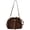 Coffee color, variant on Hsqqdc Soft Suede Drawstring Bucket Crossbody Bag for Women, Casual Shoulder Handbag Purse