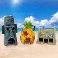 thumbnail image 5 of SpongeBob Aquarium, SpongeBob pineapple house, Squidward Easter Island home and aquarium decoration set of 3 pieces, 5 of 5