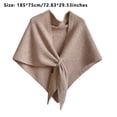 thumbnail image 6 of Rdhnmea Women's Knitted Shawls and Wraps Cardigan Cape Shoulder Triangle Poncho Top Sweater Shawl Scarf Spring Fall Shawl Wraps, 6 of 6