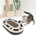 thumbnail image 4 of Juguete para gatos, rascador ovalado para gatos, tablero rascador para gatos, diseño de última generación, 4 of 8