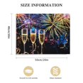 thumbnail image 3 of Awypu New Year Fireworks Champagne Champagne Glasses Wall Art Canvas Prints Poster For Home Office Decorations With Framed, 3 of 6