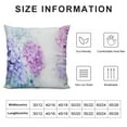 thumbnail image 5 of Creowell Blue and Purple Pastel Flower Hydrangea Floral Blossom Reversible Throw Pillow Covers Decorate Home Living Room Girls Room, Spring Summer Cottagecore Pillowcase, 5 of 5