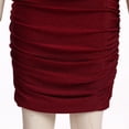 thumbnail image 4 of IBTOM CASTLE Girls Ruched Bodycon Teens Party Dress Mesh Sleeveless Pencil Short Dress Tight Dresses for Teens Holiday Red, 4 of 7