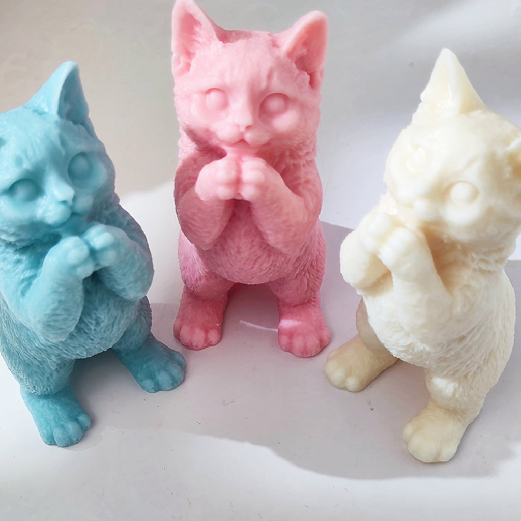 lanema Cat Resin Epoxy Casting Molds Home-Decor Ornament Aromatherapy Scented Candle