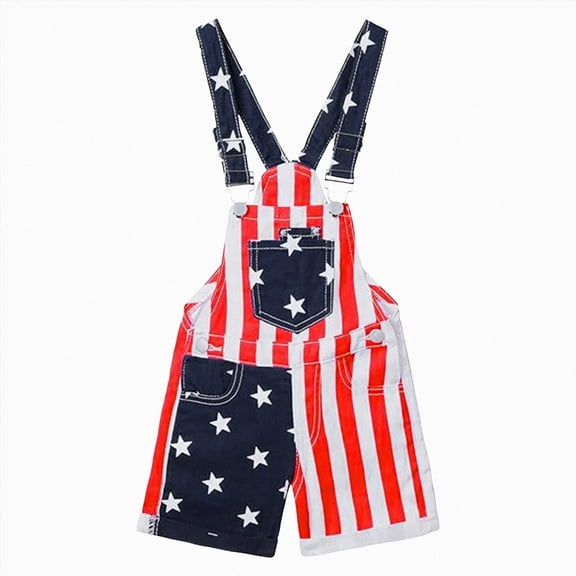 UAYOTSE Kids Bibs Overalls Boys Girls Outfits Adjustable Straps overalls Romper Jumpsuit,Sizes 5-6