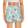 thumbnail image 2 of Lsque Frog In Mermaid Printed Women's Running Shorts with Liner Pockets,Elastic Quick Dry Workout Athletic Gym Yoga Shorts,Womens High Waist Shorts-, 2 of 9