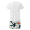 thumbnail image 4 of Mangas de Mano para Hombres, Impresión Hawaiana Suelta Casual, Pantalones Cortos Deportivos de Cintura Elástica Y Set de Blusa, 4 of 5